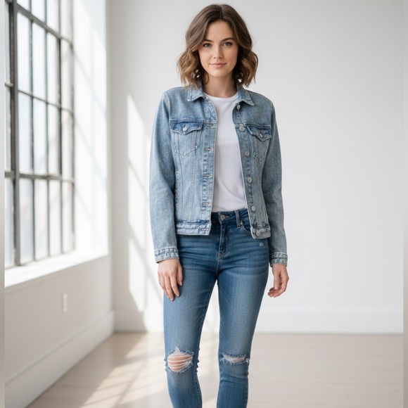 Ardene Jackets & Blazers - Light Blue Jean Jacket